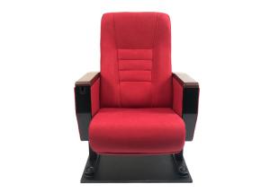 China Fixed Seating Church Auditorium Conference Hall Chairs 100% Polyester Fabric factory