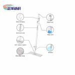 121cm Cleaning Mop Handle Squeeze Dry Wash Free 250ml Microfiber Spray Mop