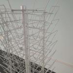 Newspaper / Magazine Shelf Display Rack Wire Metal With Wheels