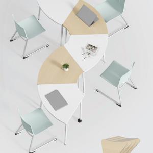 Modern Design Folding Training Table Long Movable Splicing Conference Table