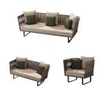 1.5mm Modern Lounge Sectional Outdoor Sofa Adjustable Waterproof Garden