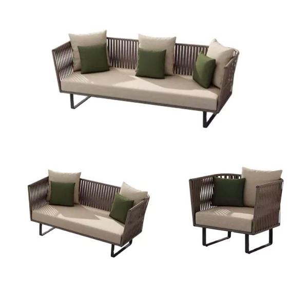 1.5mm Modern Lounge Sectional Outdoor Sofa Adjustable Waterproof Garden