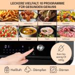 18L Dual Air Frye With Steam And Drying Function 2450W Toaster Dehydrator Oil