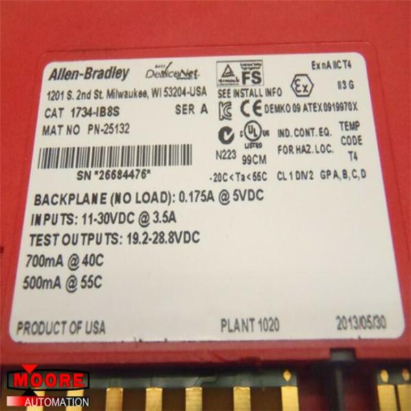 China 1734-IB8S 1734IB8S  Allen Bradley  AB POINT I/O Guard I/O Safety Module factory