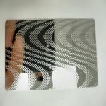 AMS 5507 5mm Stainless Steel Plates Hairline Stone Pattern