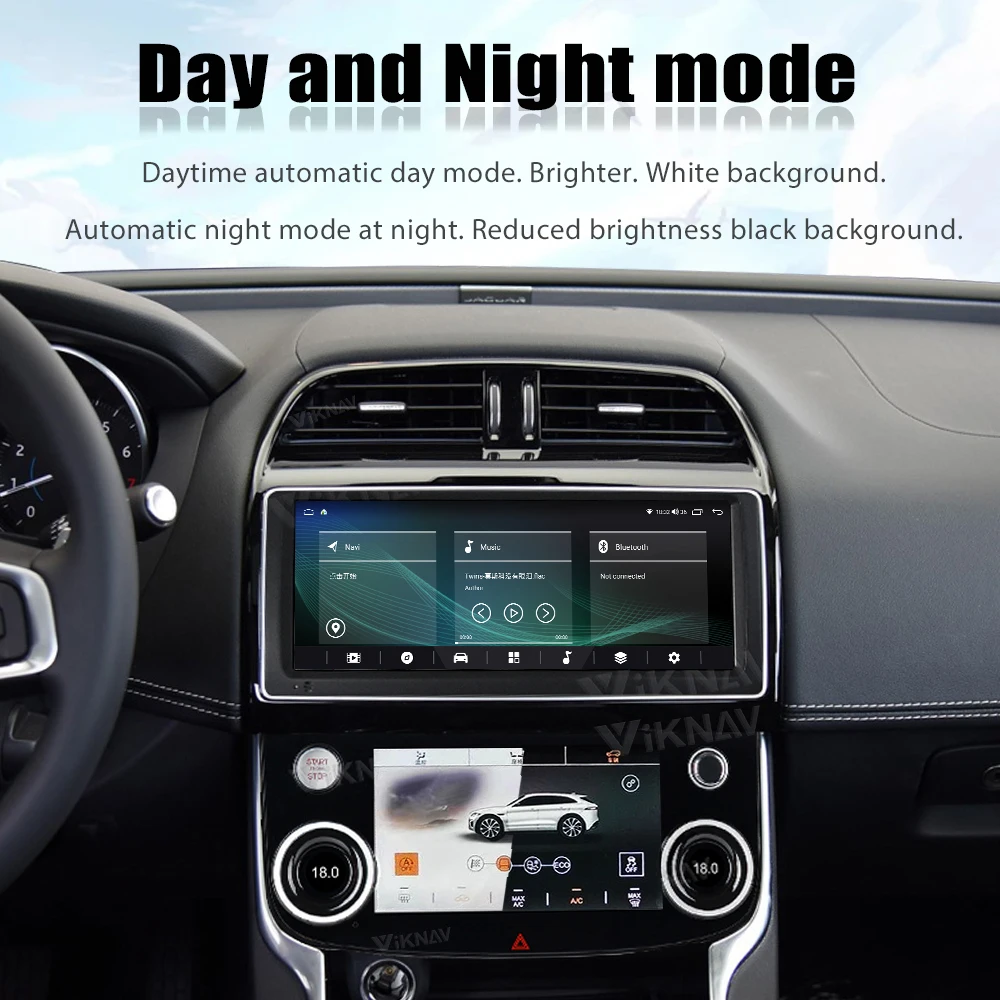 AC Panel for Jaguar XE XF (2015-2020) 10inch LCD Climate Control Screen with Conditioning Temperature Control Knobs