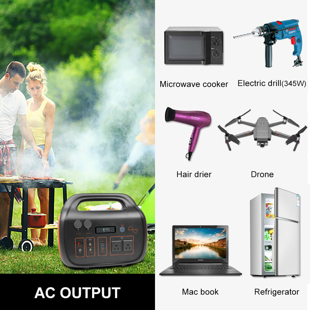 110V 220V Portable Power Station 2000W 1500W Rechargeable Power Bank