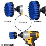 PP Filament 3Piece Bathroom Drill Cleaning Brush Set For Shower Cleaning
