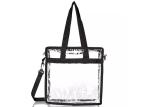 Transparent Shoulder Reusable Shopping Bags PVC Waterproof Recycled