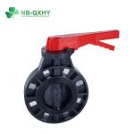 Gray Plastic Valves PVC UPVC CPVC Ball Valve Wafer Type Butterfly Valve 2" 8"