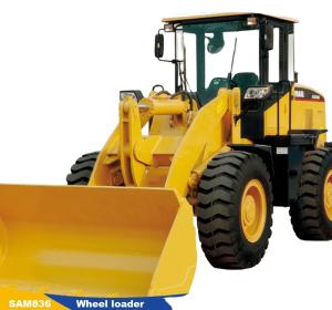 China Mini Loader SNSC 388 Wheel Loader With Engine Motor Pump Gearbox Bearing PLC Core factory