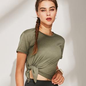 China Hot Sales Clothing T Shirt Women With Slit factory