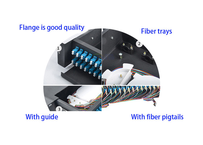 1u fiber optic patch panel 12core SC/FC/ST/LC Splicing fiber Optic Distribution Box
