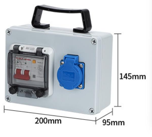220V 16A Mobile Outdoor Waterproof Industrial Socket Box 380V 32A Portable Power