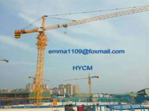 China 50m Boom Length Manufacturers Dwg Tower Crane TC5010 5000kg Load Capacity factory