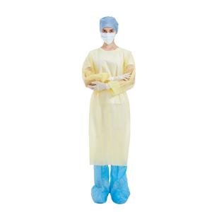 China Nonwoven Plastic Isolation Gowns , Unisex Disposable Medical Exam Gowns factory