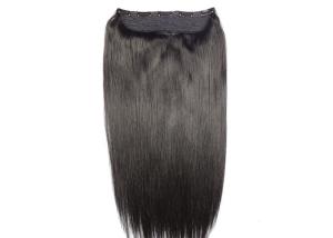 China Length 20inch Clip Lace Clip in Hair I-tip U-tip Flip in Hair Halo Hair Extensions Natural Black 1b Color factory