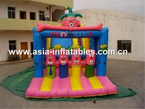 China Hot clown inflatable jumping bounce funny inflatable combo factory