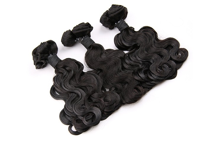 Small Body Wave 300g Per 3 Bundles Natural Black Grade 7A Virgin Hair Funmi Human Hair Weave
