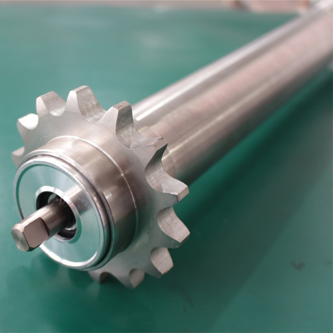 300W Pallet Motor Driven Roller With Stainless Steel Sprockets On Both Ends 76mm Diameter