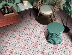 China ISO13006 20x20cm Decorative Ceramic Tile Bathroom Kitchen , 8.5mm Wall Floor Tile factory