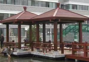 China Energy Saving Prefabricated Gazebo Asian Aluminum Patio Gazebo factory
