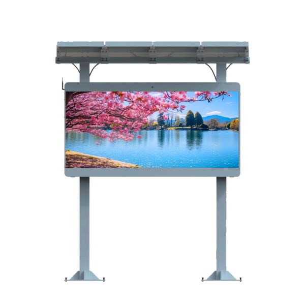 Solar Powered Outdoor LED Display with Energy Saving Technology and Remote