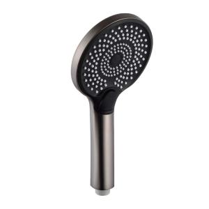 China Fashion Style High Pressure Round Matte Black ABS Plastic Rain Shower Head For Bathroom factory