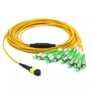 China MPO To FC Fiber Optic Jumper 12 Fiber OM4 2.0mm Optic factory