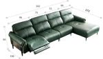 BN Minimalist Cowhide Functional Sofa Living Room Intelligent Furniture L-Shape