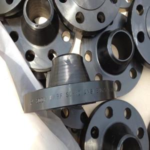 China Wnrf Weld Neck Pipe Flanges ANSI B16.5 150LB Yellow And Black Color factory