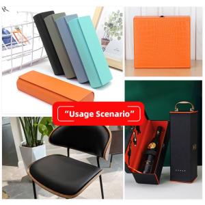 PVC Cross Grain Artificial Synthetic Leather for Wallet Packaging Case Shoes
