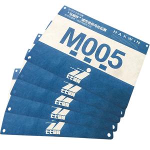 Durable Neon Printed Race Numbers , Rectangular Reflective Marathon Running Bib