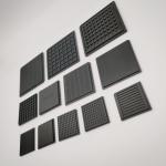 ABS Black Waffle Pack Chip Trays