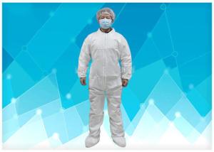China Customzied Color Disposable Protective Coverall Weight 450g Prevent / Isolate Dust factory