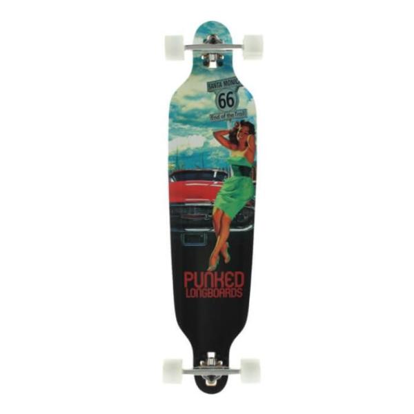 YOBANG OEM Punked Skateboards Route 66 Longboard Complete Skateboard - 9" x 41