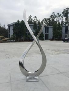 China Art Modern Abstract Sculpture Stainless Steel Mirror Polished Finishing factory