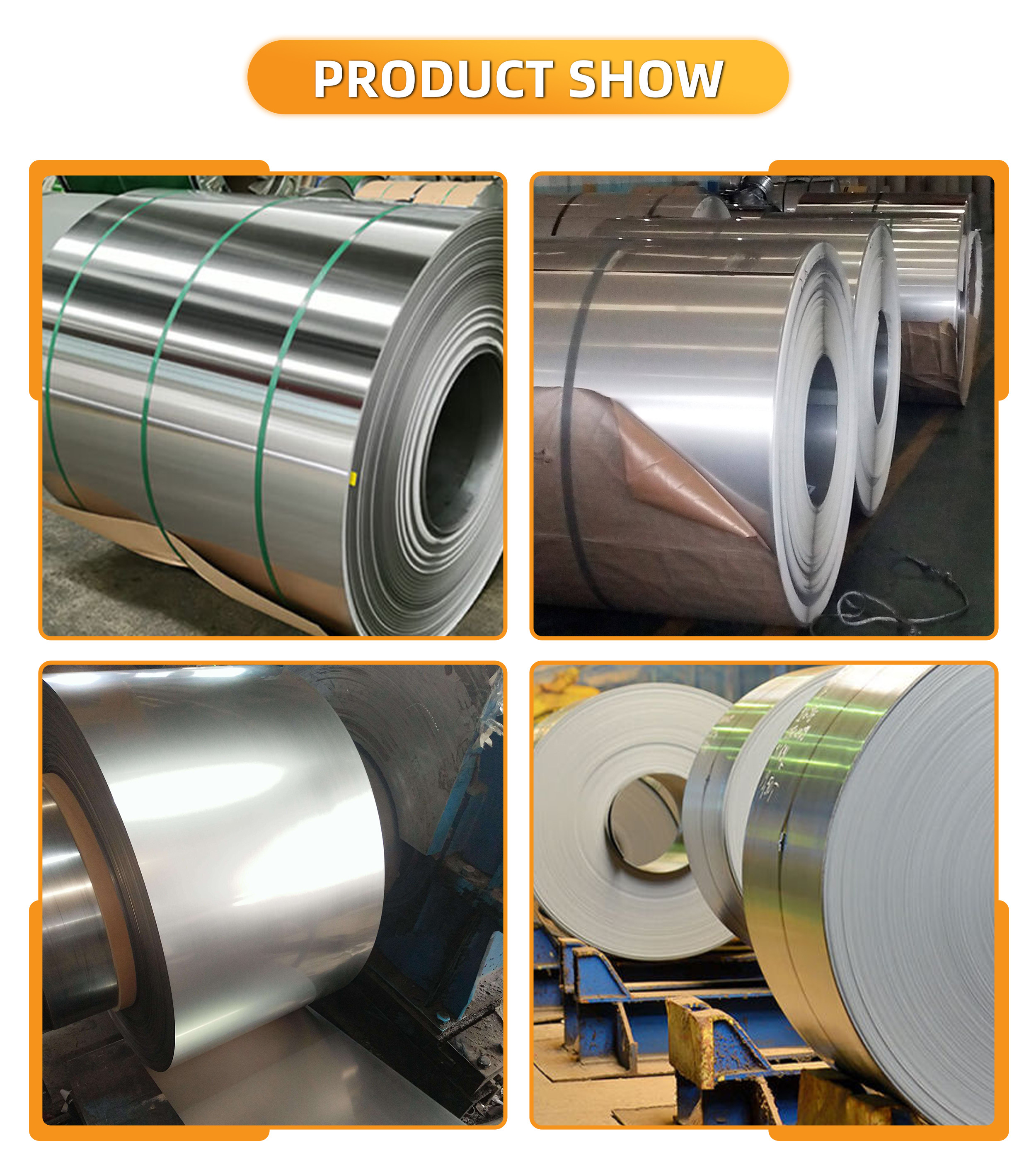 TISCO Stainless Steel Coil 316 DIN 1.4401 BA 2B NO.1 NO.3 NO.4 8K HL 2D 1D Finish