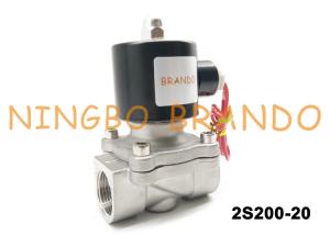China AC220V 3/4 Inch Normal Close 2/2 Way Uflow Stainless Steel Body Solenoid Valve Customized factory