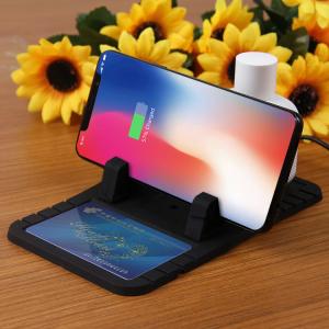China OEM 10W 7.5W Silicon Car Mount QI Wireless Car Charger factory