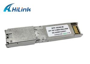 China Datacom Compatible Single Fiber Optical Module 80Km 10G WDM SFP 1490 / 1550nm LC factory