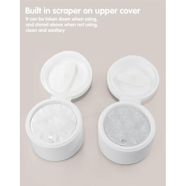 100g PP Plastic Cream Jar With Flip Top Cap And Aluminium Foil Magnet Scoop In