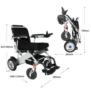 China 4h Charging Anodizing Aluminum Frame Collapsible Power Wheelchair factory