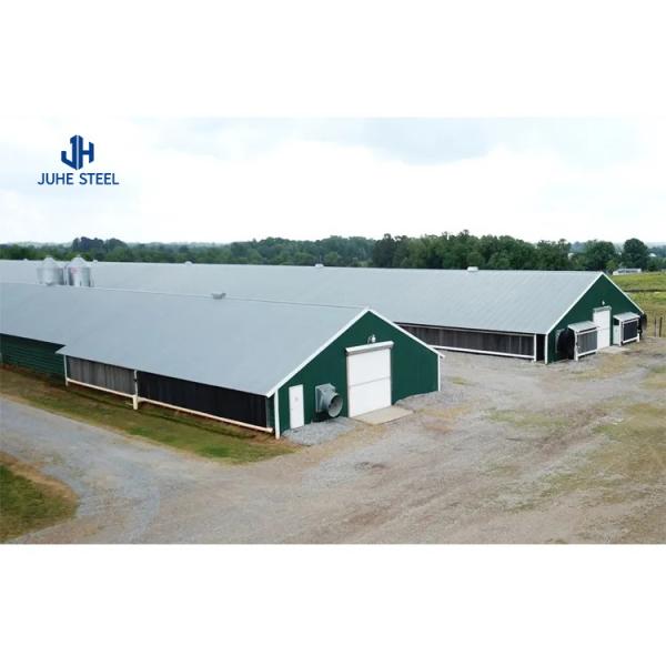 Painted Prefabricated Cow Shed Steel Structural Fabrication Construction For