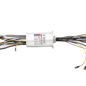 China Hybrid Fiber Optic Rotary Joint Combined Power Fiber Optical Gigabit 1 Channel factory