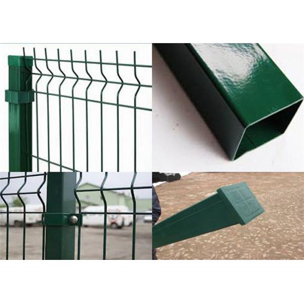 Pvc Or Powder Coating Curved Welded Metal Fence Garden Iso9001 Passed