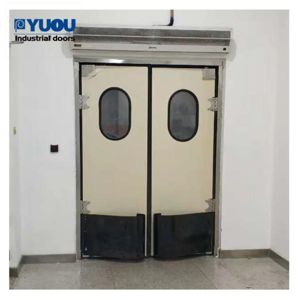 Kitchen Restaurant Swinging Traffic Doors Stainless Steel 20mm Double Leaf