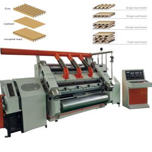 China 2 Ply Corrugated Board Production Line Single Facer Machine factory