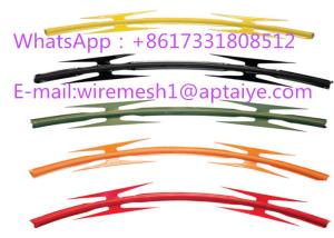 China Professional Colored Barbed Tape PVC Razor Barbed Tape Top On Wall CBT -65 factory