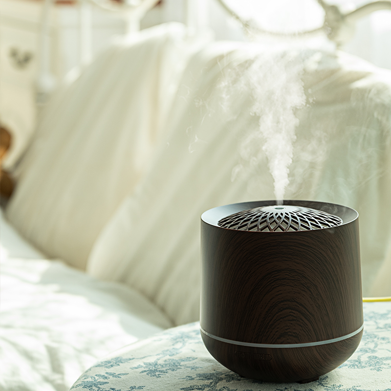 300ml Large Space Remote Control Aromatherapy Essential Oil Wood Grain Diffuser